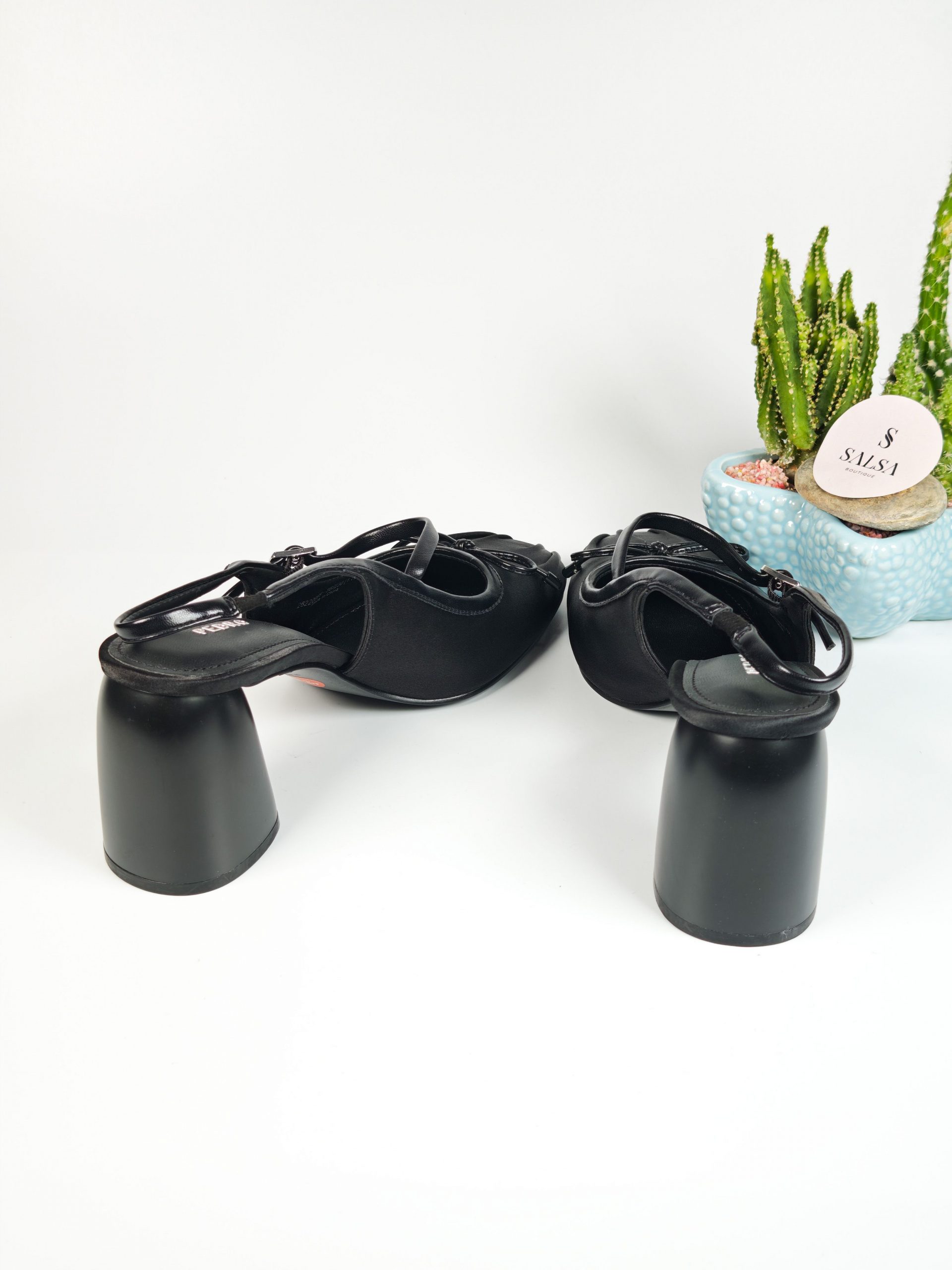 Giày slingback PEDRO mũi nhún nơ dây - Ảnh 4