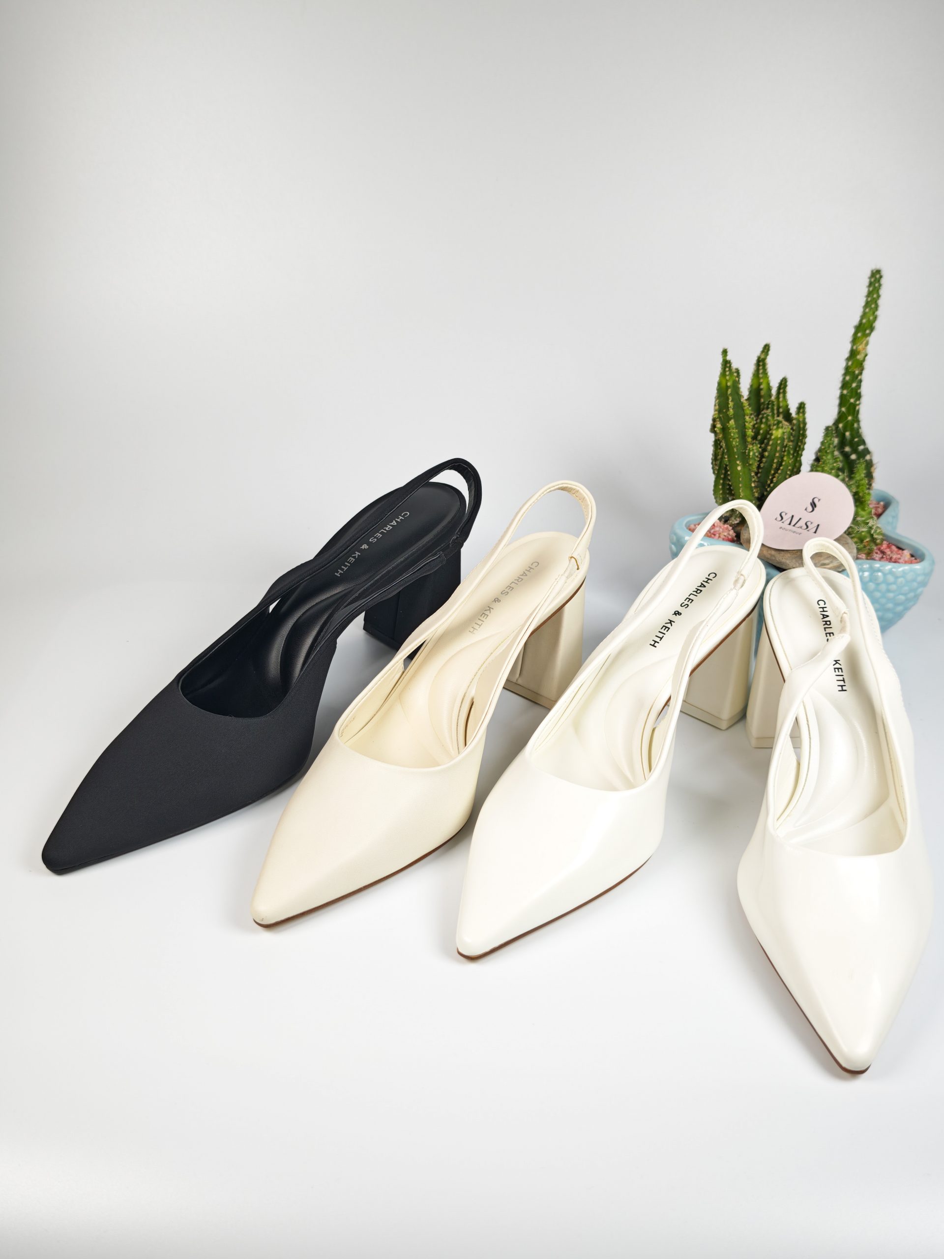 Giày slingback CNK mũi nhọn