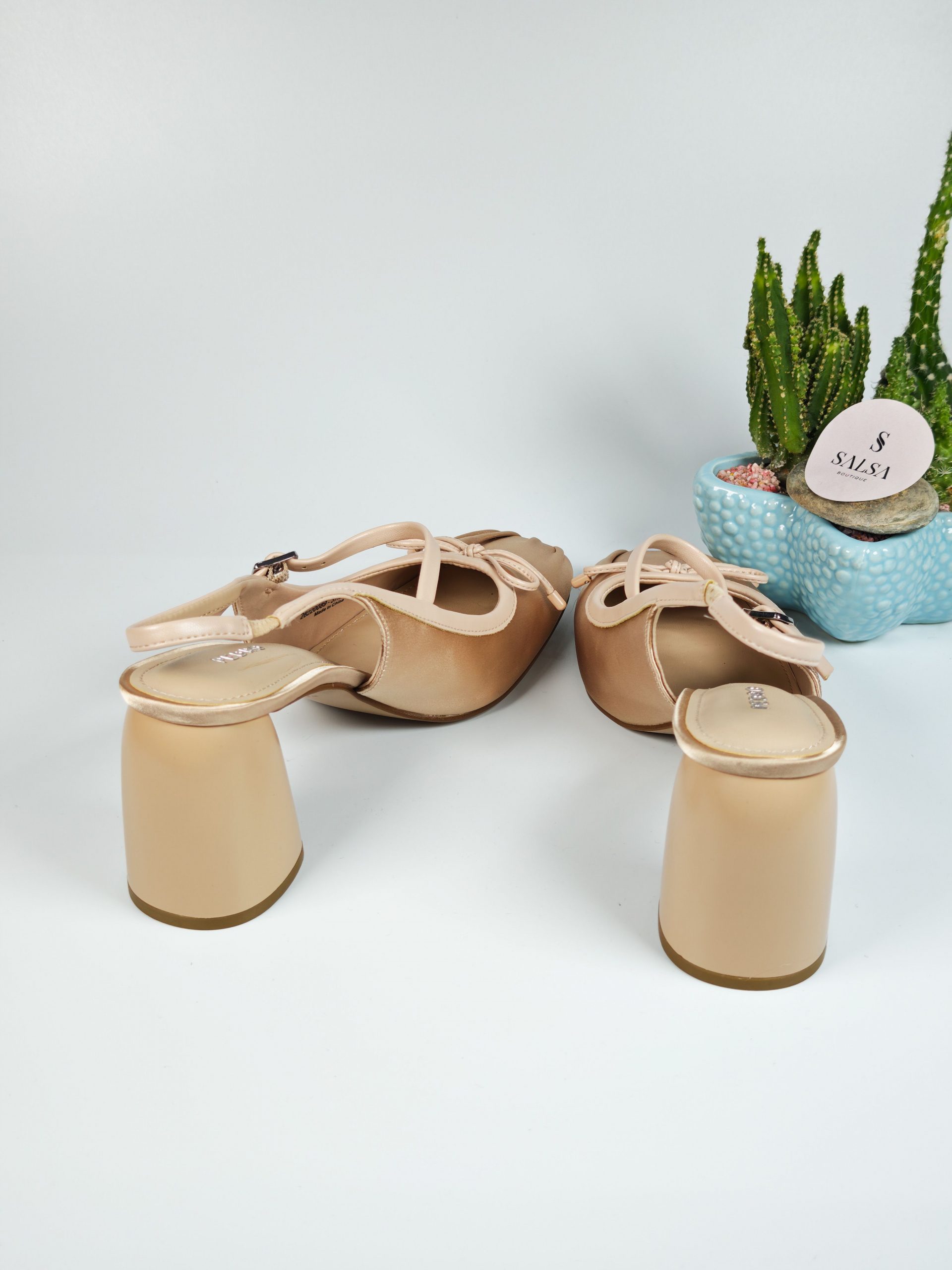 Giày slingback PEDRO mũi nhún nơ dây - Ảnh 10