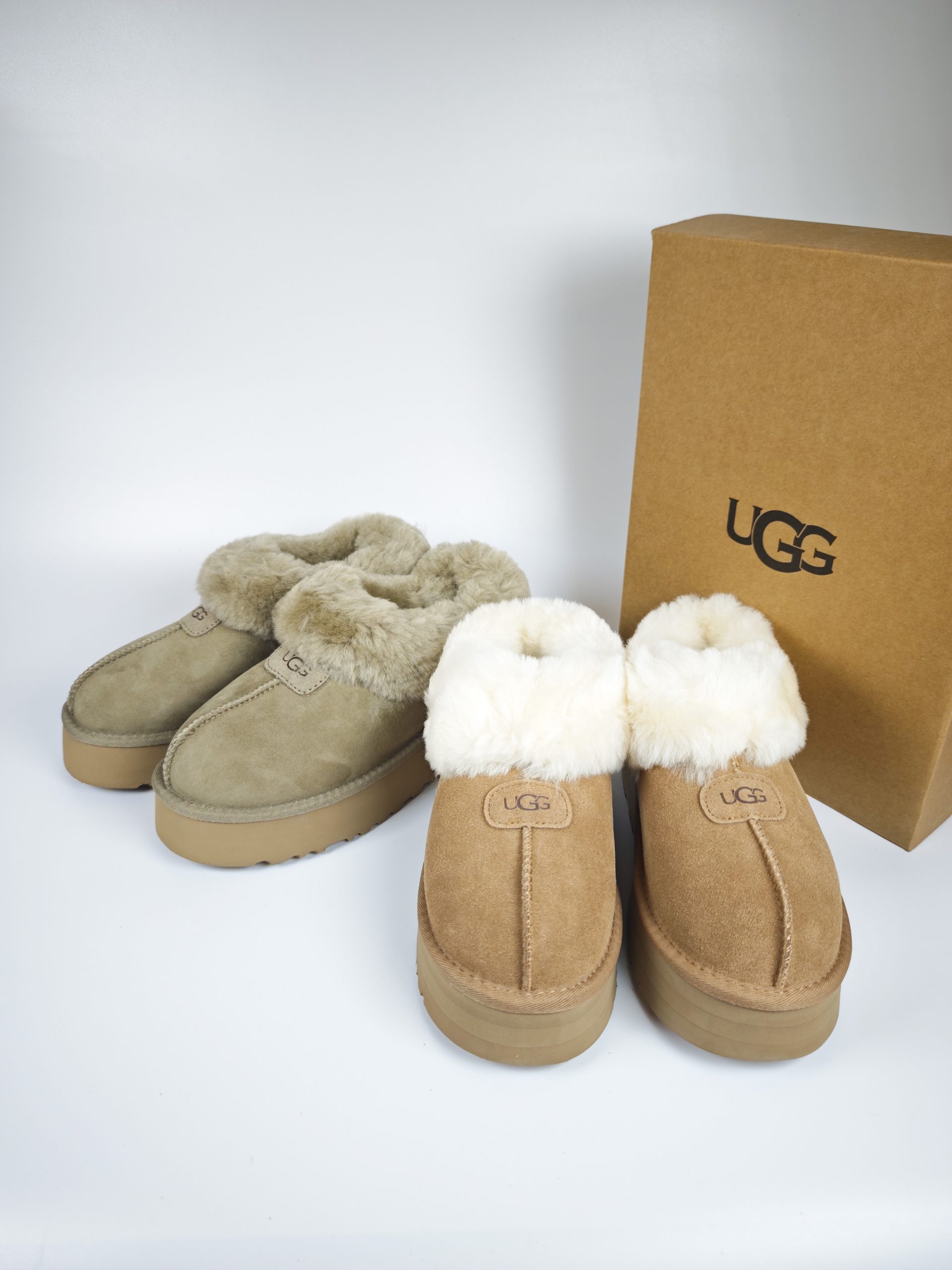 Giày boot UGG cổ lông cừu 5cm