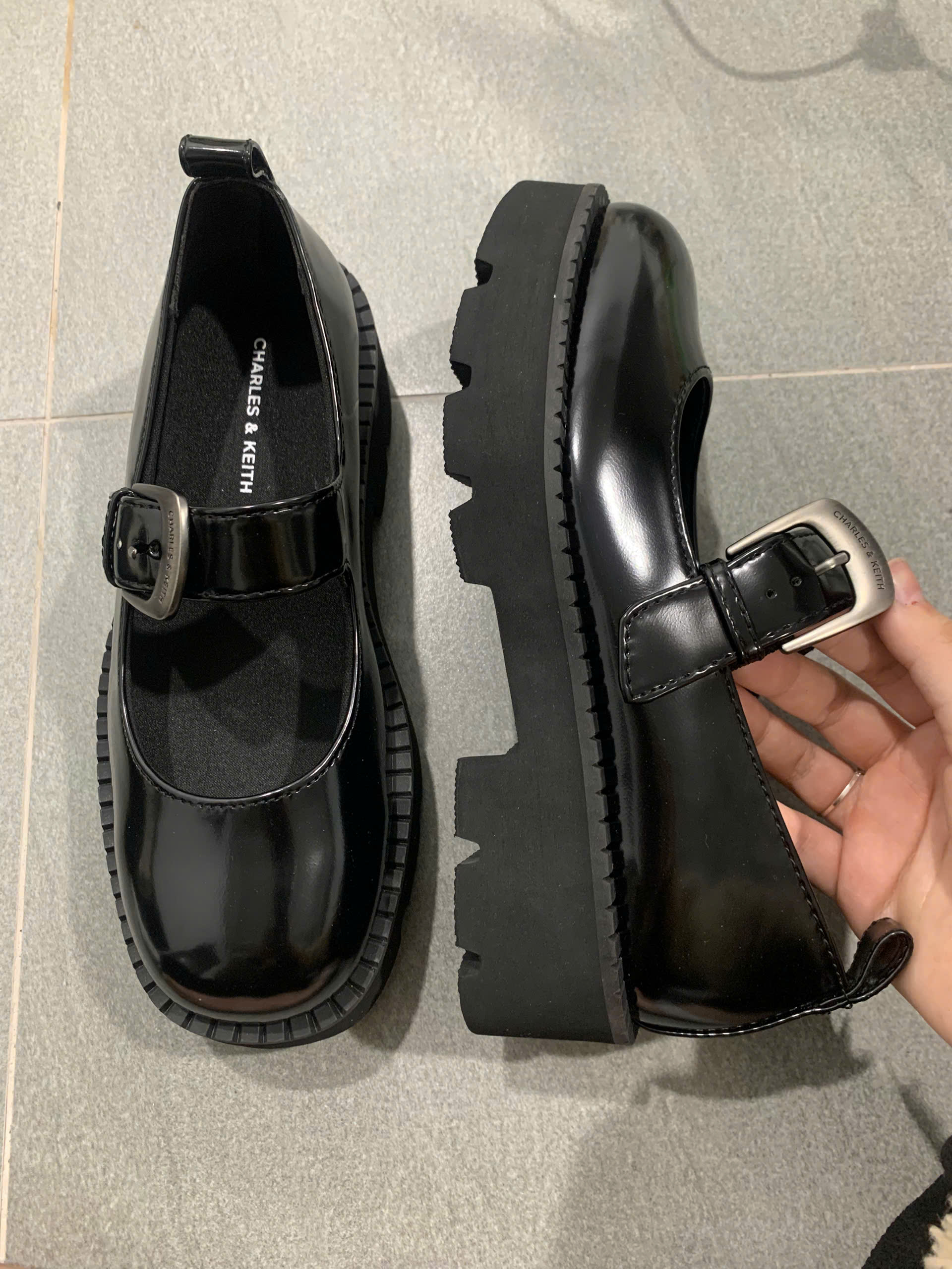 Giày búp bê Mary Jane CNK đế dày - Ảnh 4