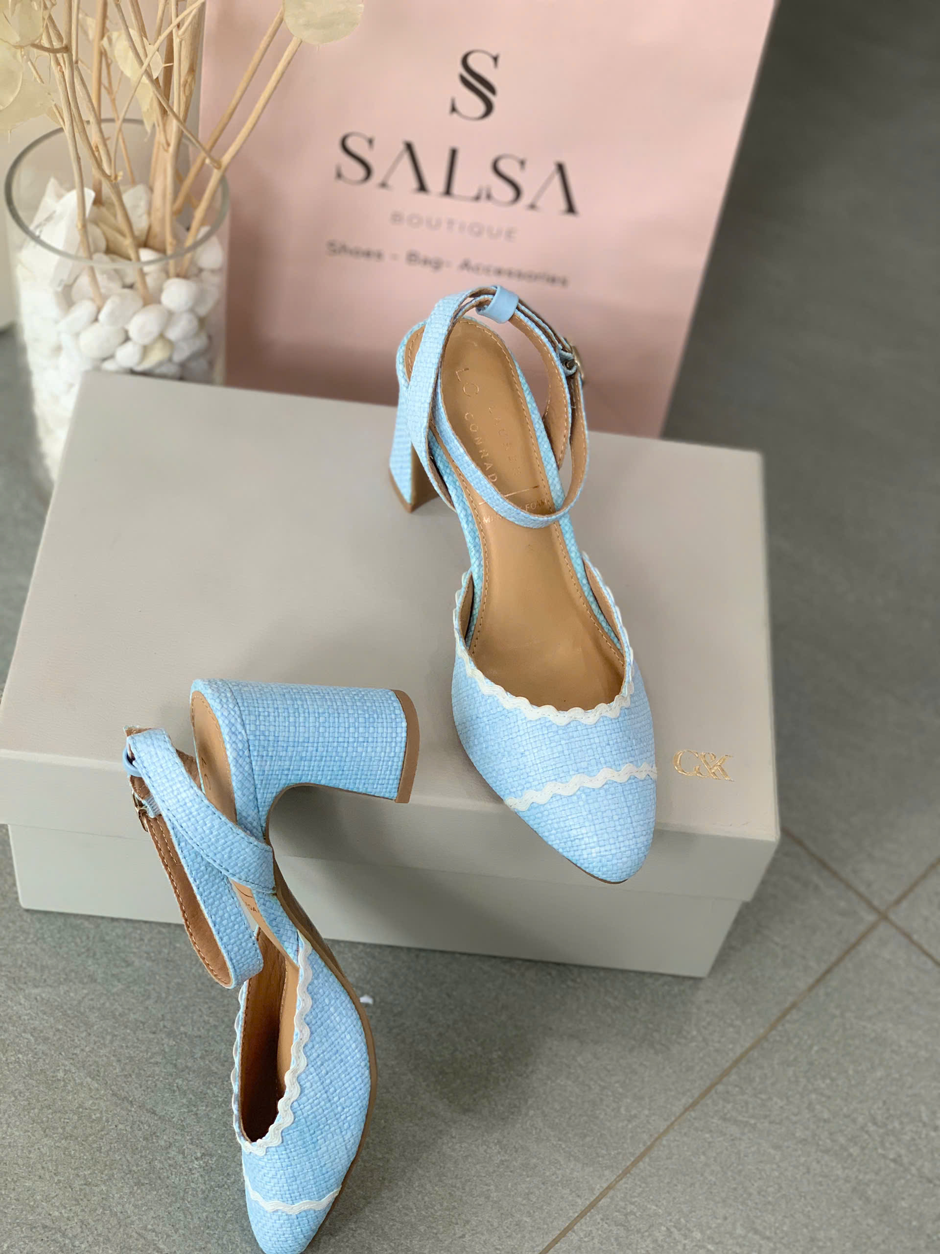 Giày slingback Lauren Conrad đan - Ảnh 4