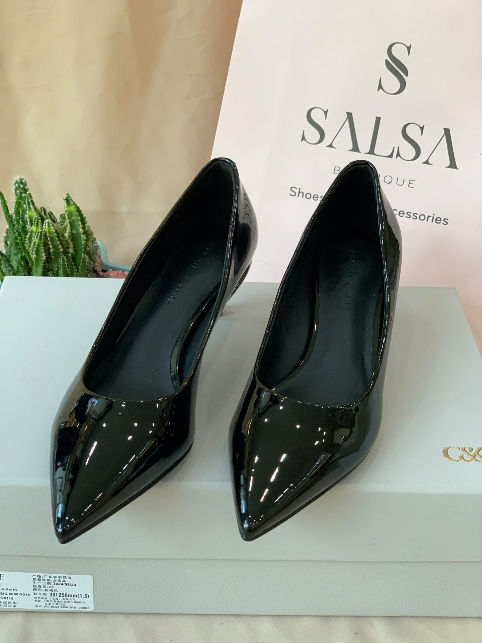 Giày cao gót CNK đế kim loại - Ảnh 3