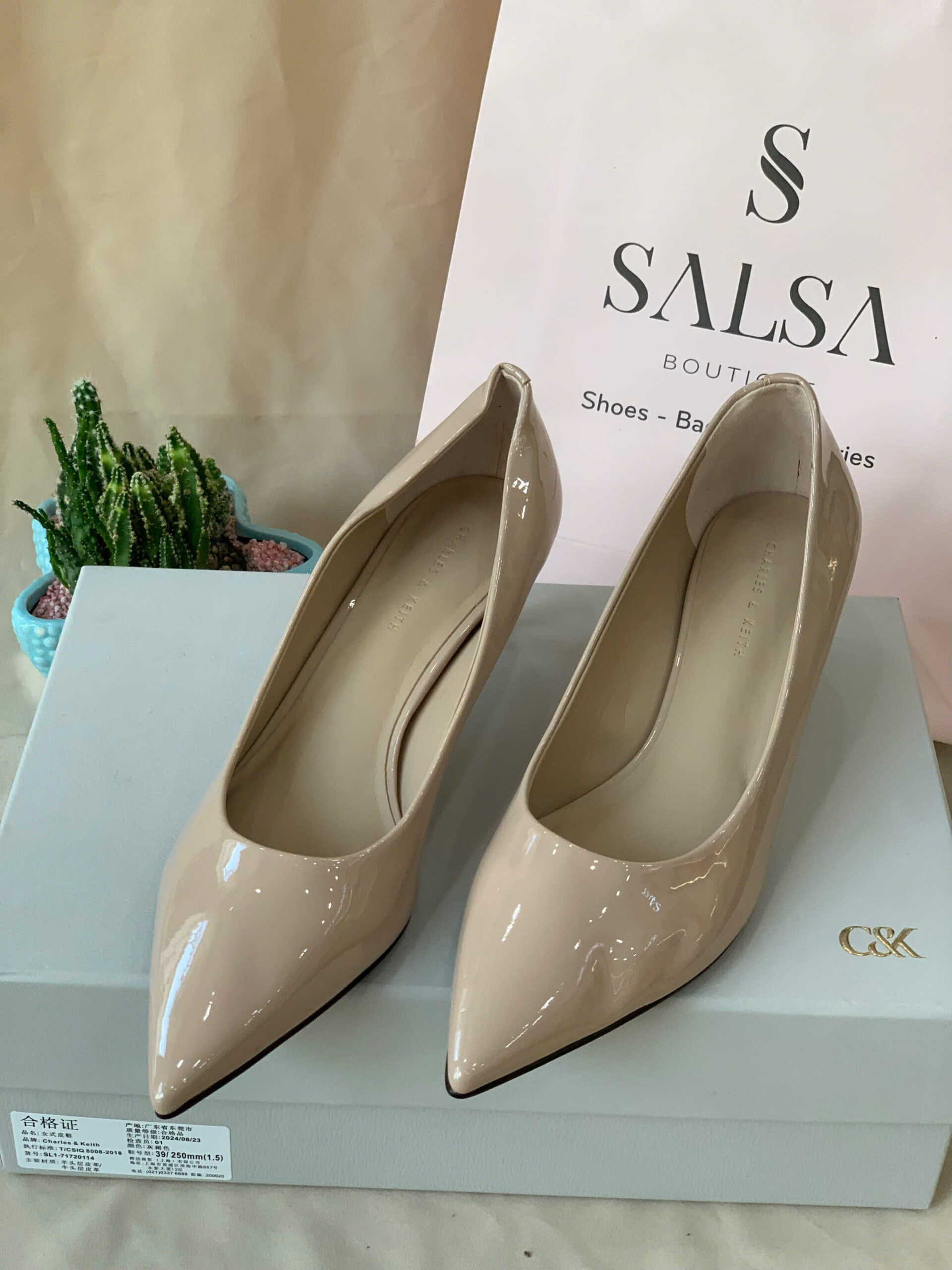 Giày cao gót CNK đế kim loại - Ảnh 7