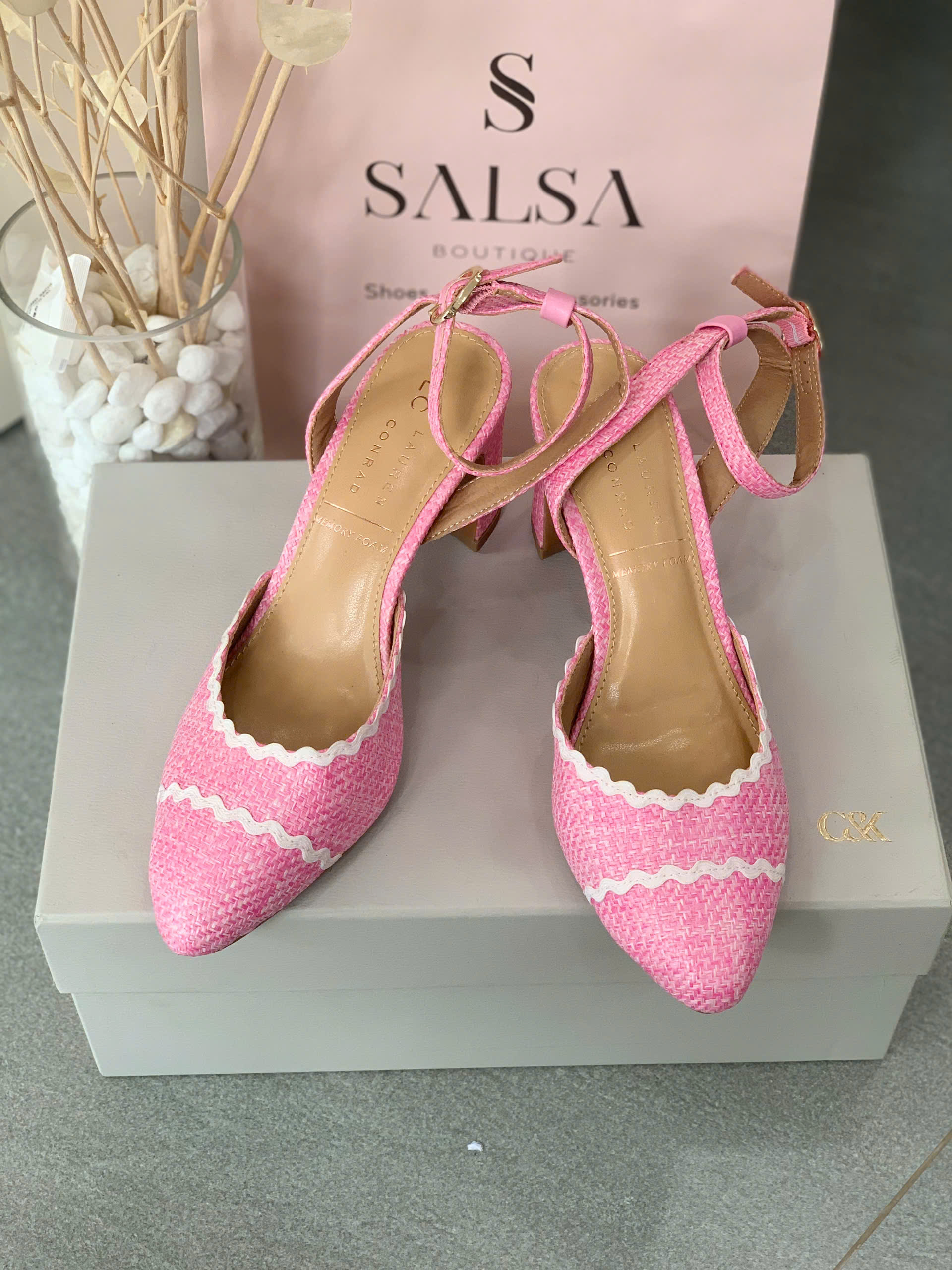 Giày slingback Lauren Conrad đan - Ảnh 9