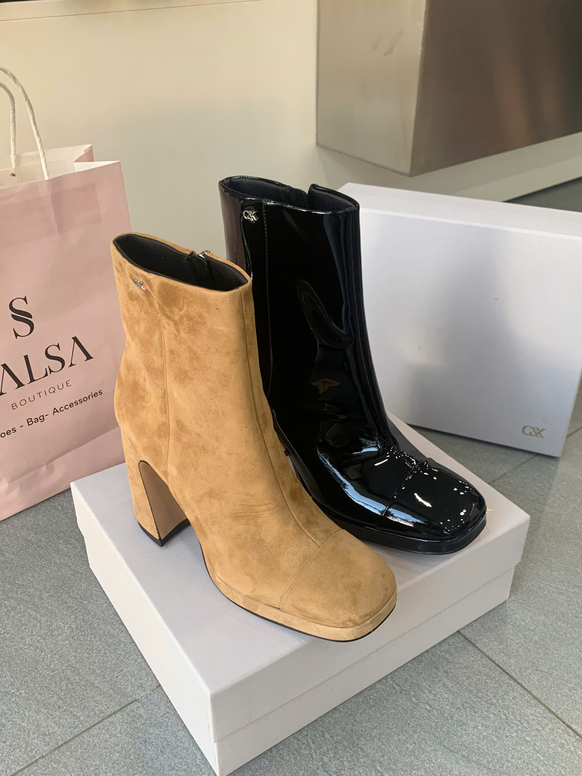 Giày boot CNK cao gót - Ảnh 3