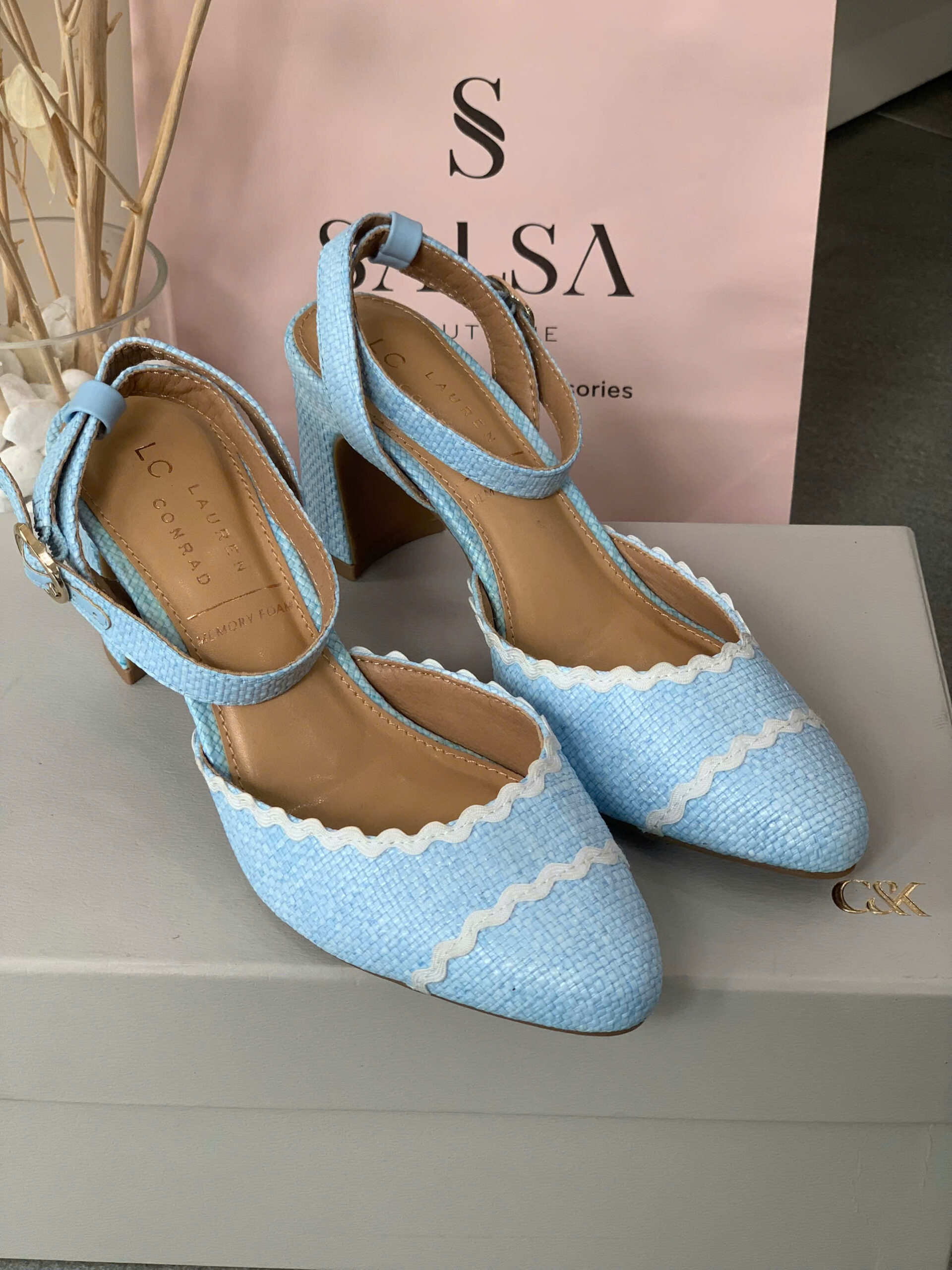 Giày slingback Lauren Conrad đan - Ảnh 2