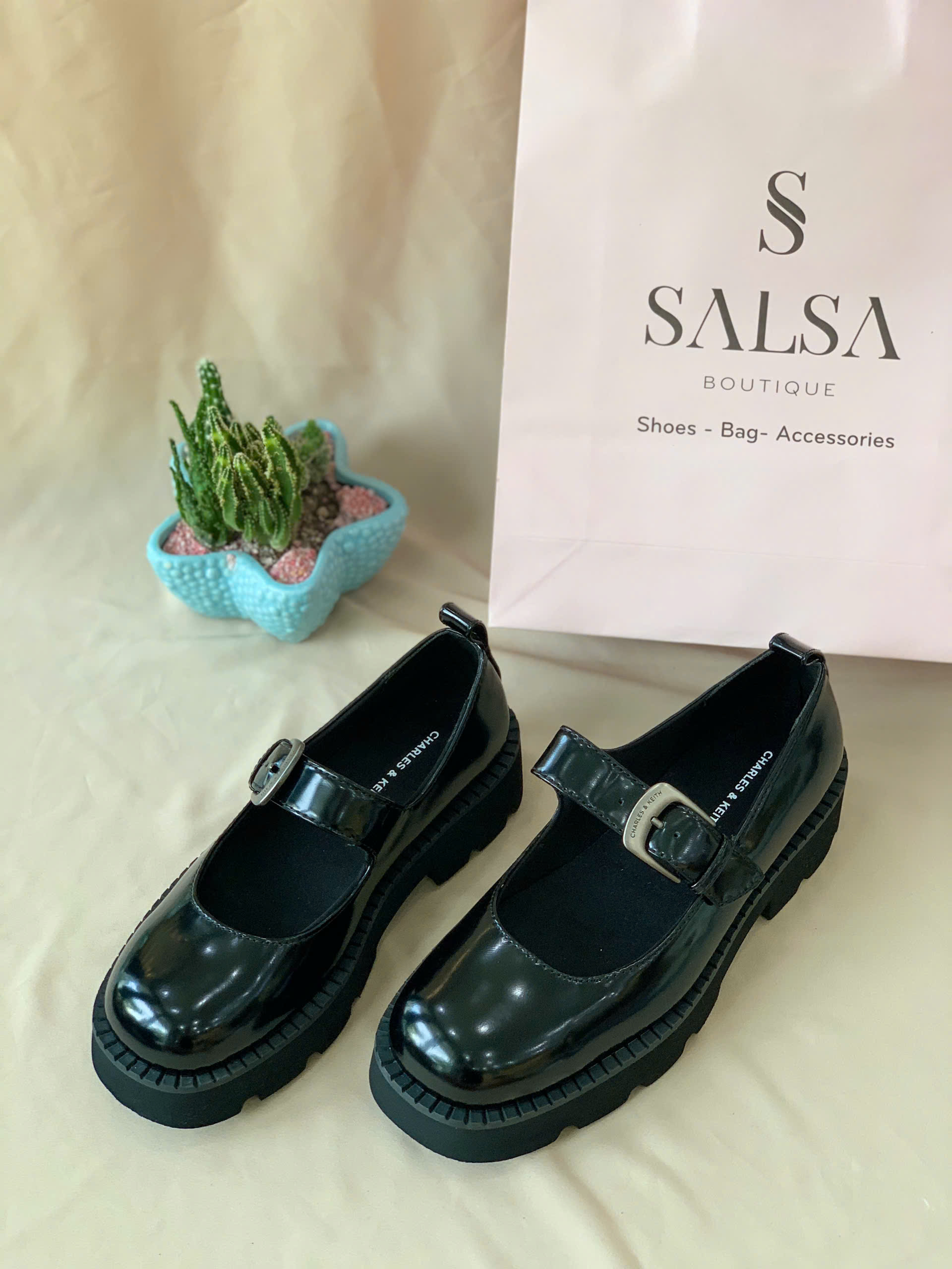 Giày búp bê Mary Jane CNK đế dày - Ảnh 3