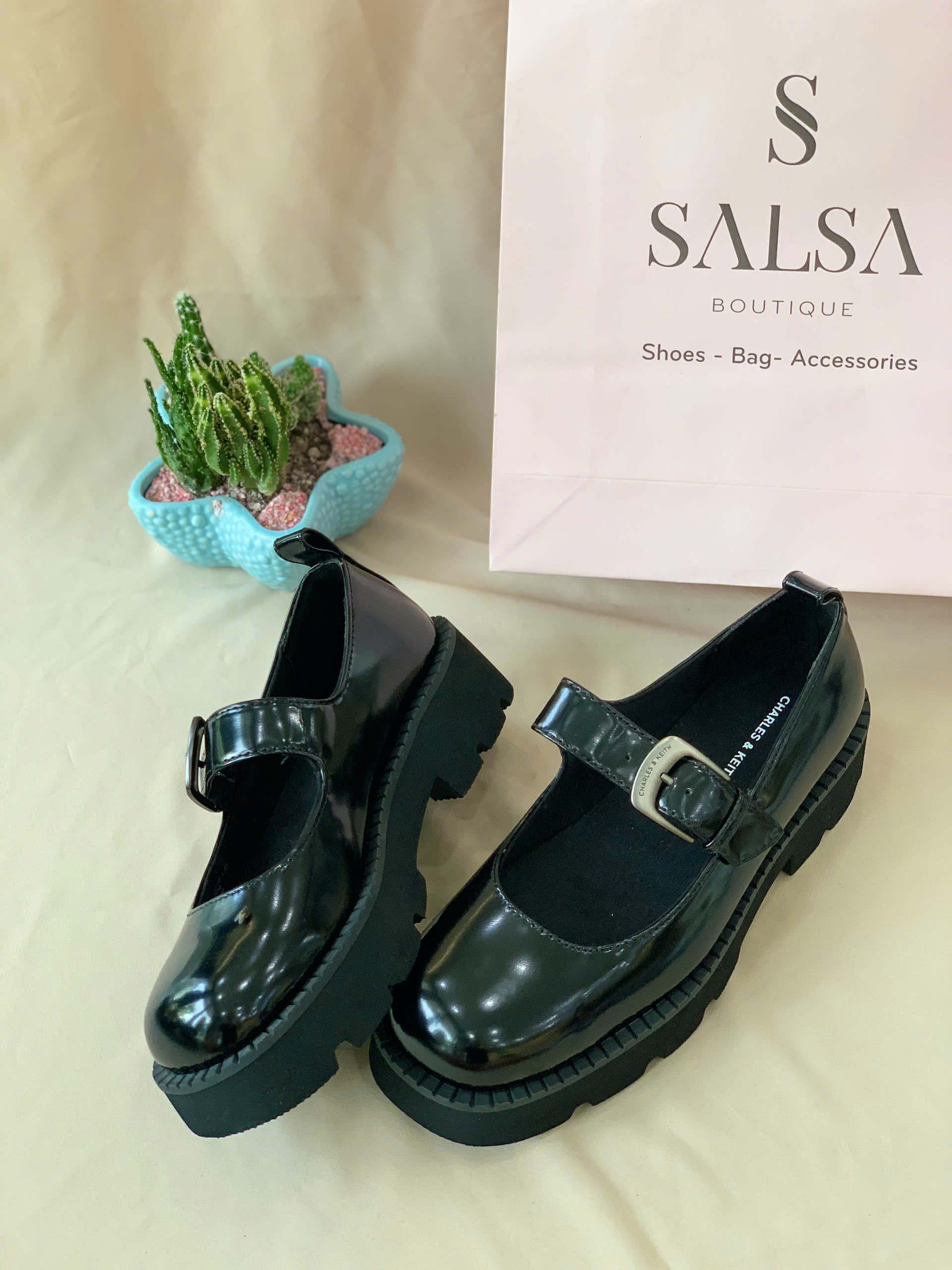 Giày búp bê Mary Jane CNK đế dày