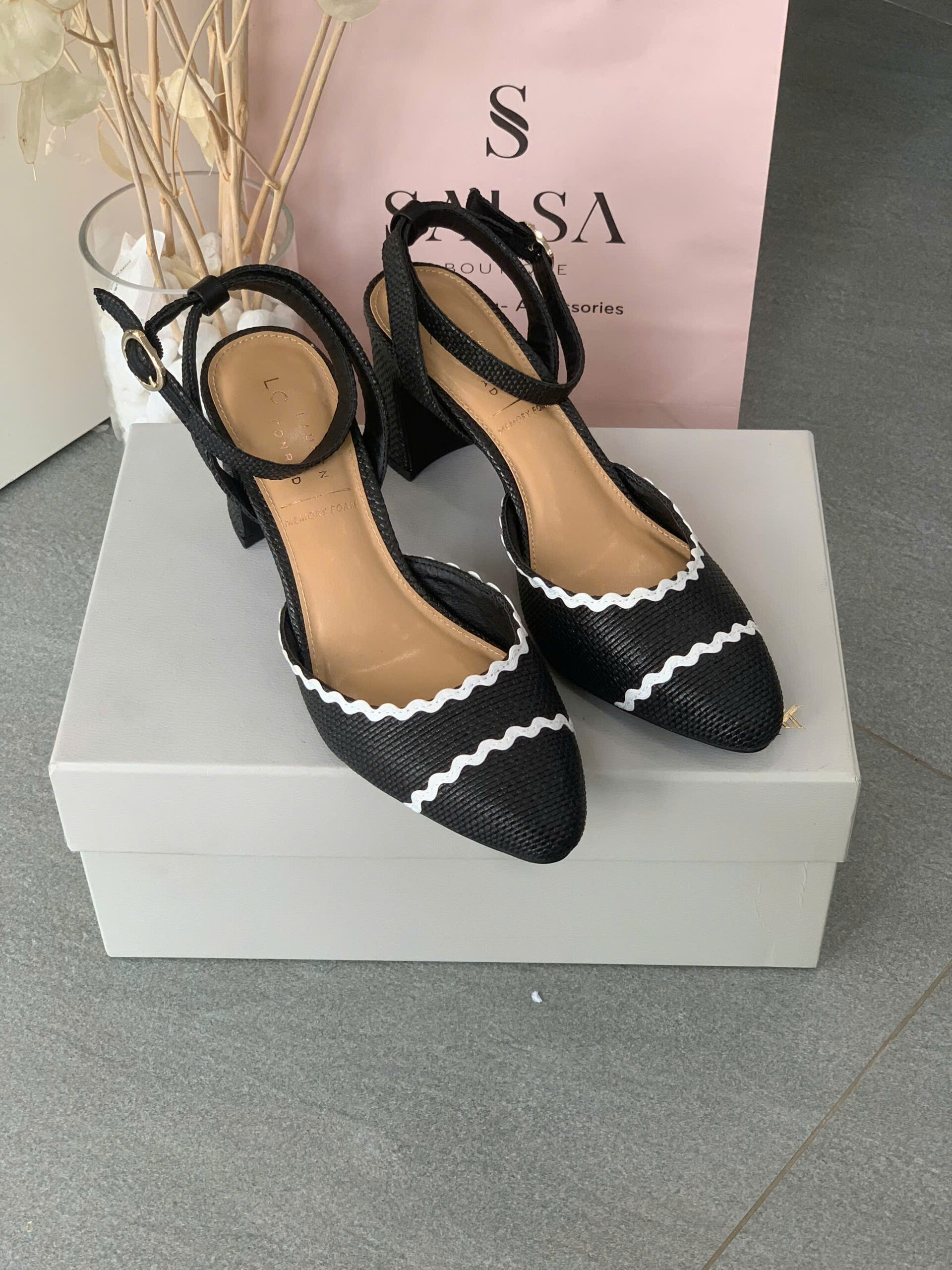 Giày slingback Lauren Conrad đan - Ảnh 7