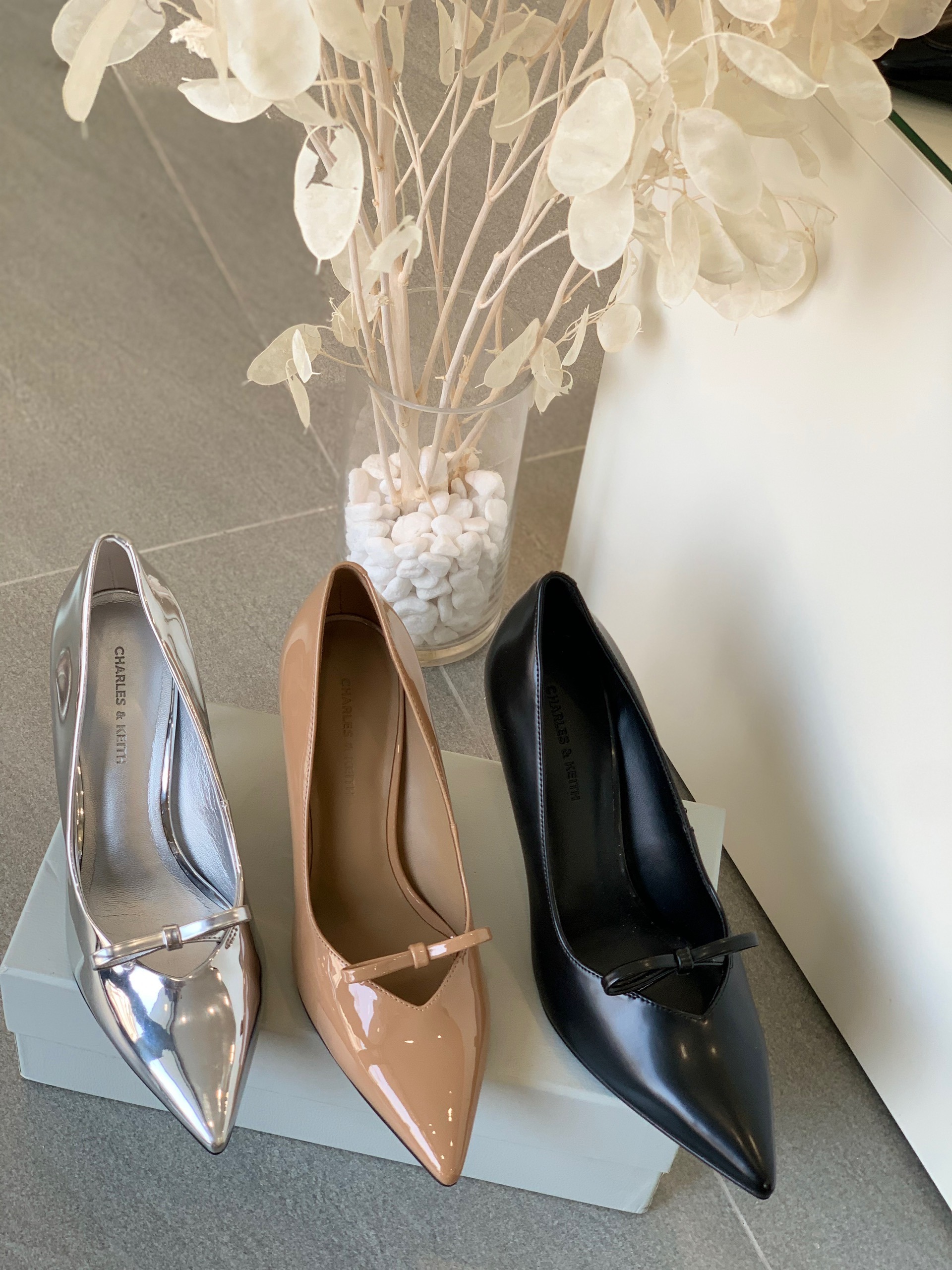 Giày cao gót CNK quai nơ