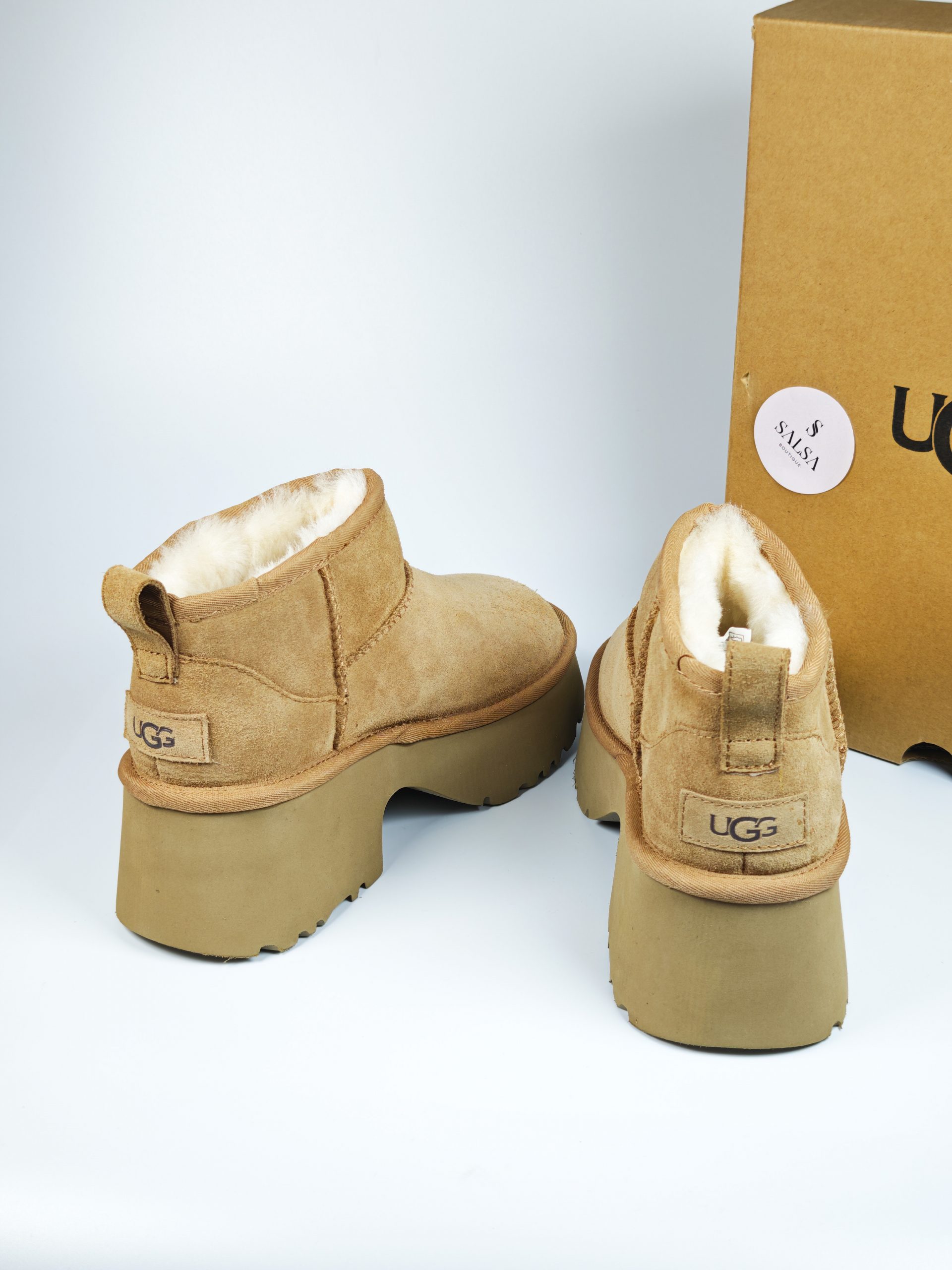 Giày boot UGG cổ thấp 5cm - Ảnh 3